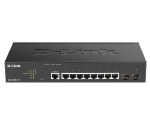 D-Link DGS 2000-10 - Switch - L3 - gestito - 8 x 10/100/1000 + 2 x combinazione Fast Ethernet/Gigabit SFP - montabile su rack